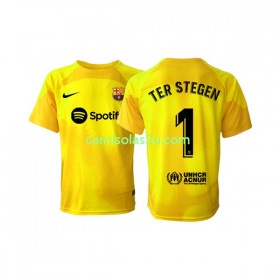 Camisolas de futebol FC Barcelona Ter Stegen 1 Guarda Redes Equipamento Quarto 2022/23 Manga Curta